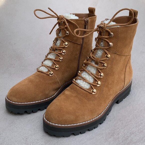 Crown & Ivy Naomi Genuine Suede Boots Sz 7.5 NWT - Picture 2 of 16